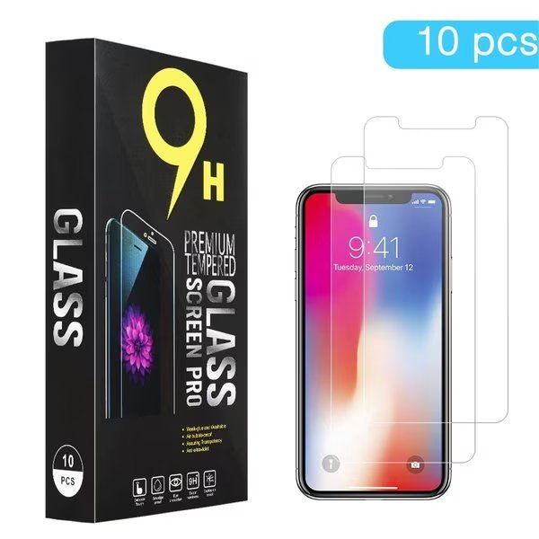 Dream Wireless TSPIPXSM-10 0.33 mm Arcing Tempered Glass Screen Protector for iPhone XS Max - Pack of 10, Dream Wireless, Mfr#: TSPIPXSM-10